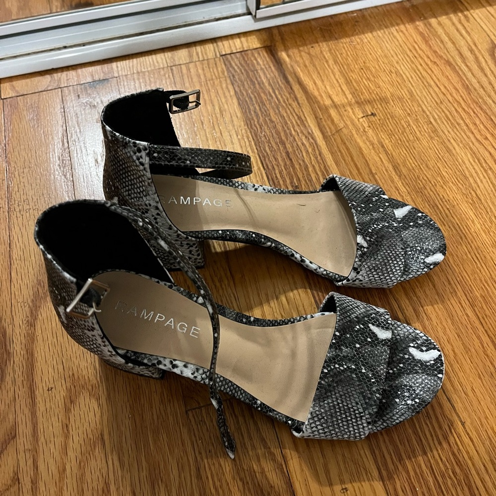 Snakeskin heels